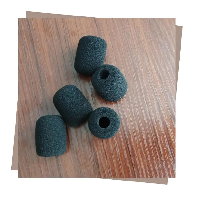 Новинка 5 шт. черный микрофон Пена для гарнитуры губка ветровое стекло чехол