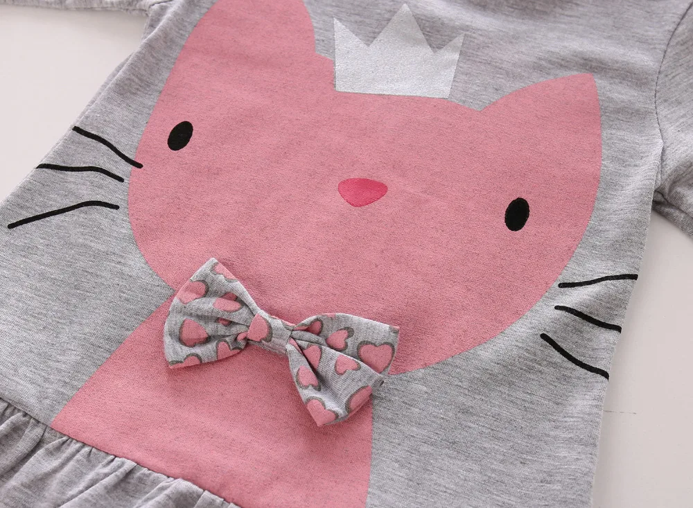 Комплект одежды для маленьких девочек Осенний хлопковый топ с длинным рукавом и