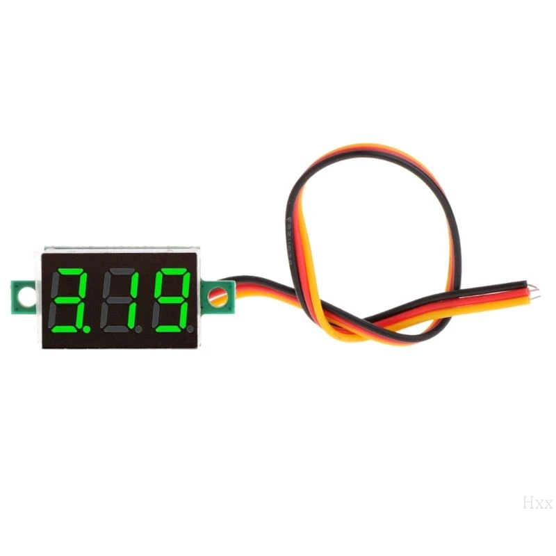 0,3" DC 0-100V 3 Биты 3 провода цифровой вольтметр отображение напряжения на светодиодном дисплее Панель метр OOTDTY