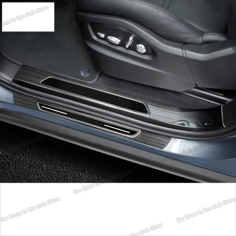 Порог автомобильной двери lsrtw2017 из нержавеющей стали для porsche cayenne 2011 2012 2013 2014 2015