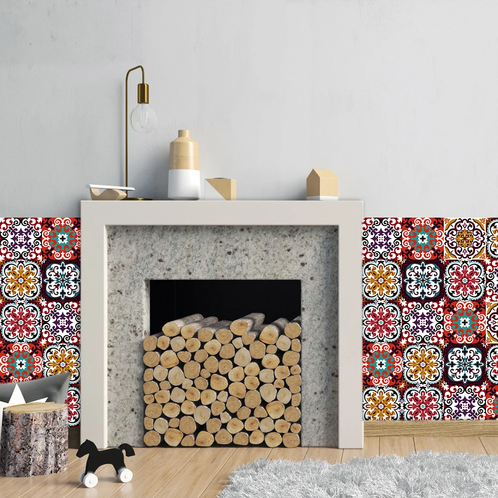 Яркие стильные настенные наклейки для кухни яркие самоклеящиеся ПВХ обои с