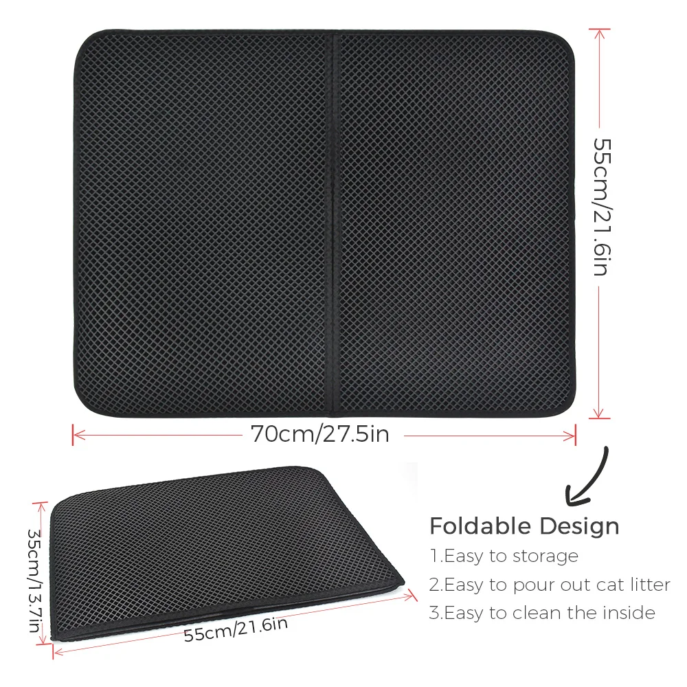 Коврик для кошачьих туалетов двухслойный водонепроницаемый коврик подстилок