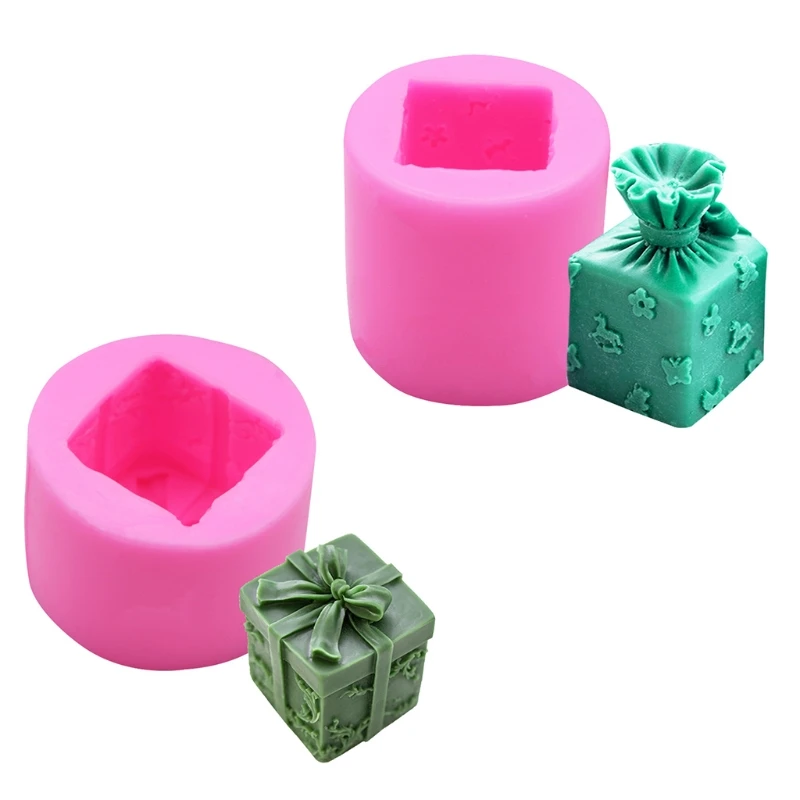 Силиконовая форма в виде свечи подарочной коробке декоративное украшение для