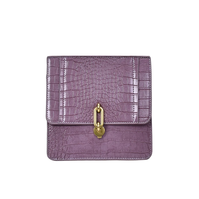 

Crocodile pattern Square Crossbody bag 2020 Fashion New Quality PU Leather Women's Designer Handbag Lock Shoulder Messenger Bag