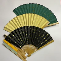 diy paper hand fan children golden foils colorful xuan paper fan chinese brush pen calligraphy painting fan diy art supply