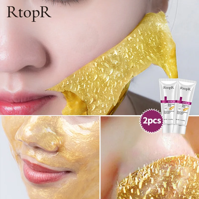 2 шт. RtopR горячая Распродажа золотой гель для удаления угрей пилинг пор лечение