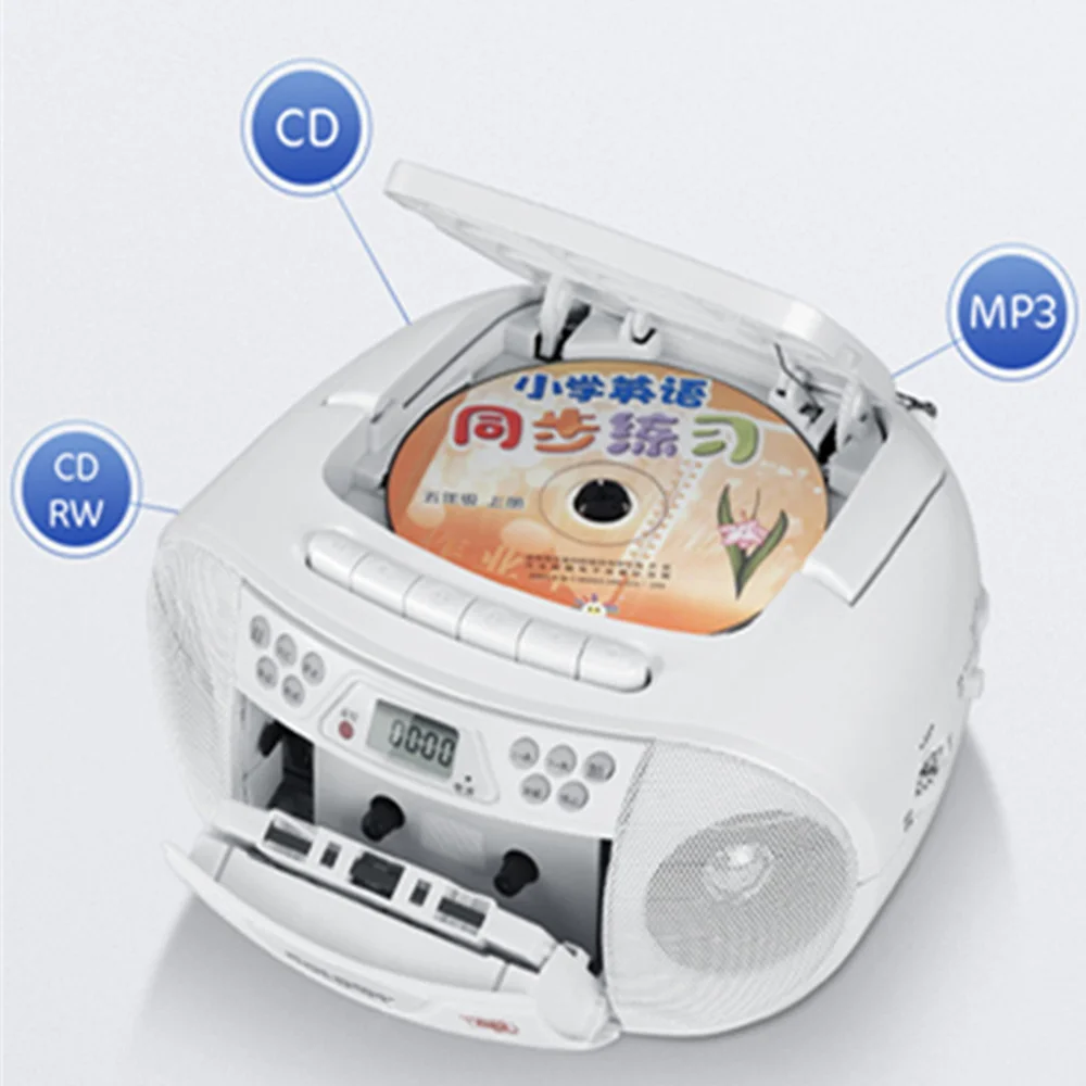 Портативный CD-плеер диктофон с Bluetooth-динамиком FM-радио ретранслятор обучения