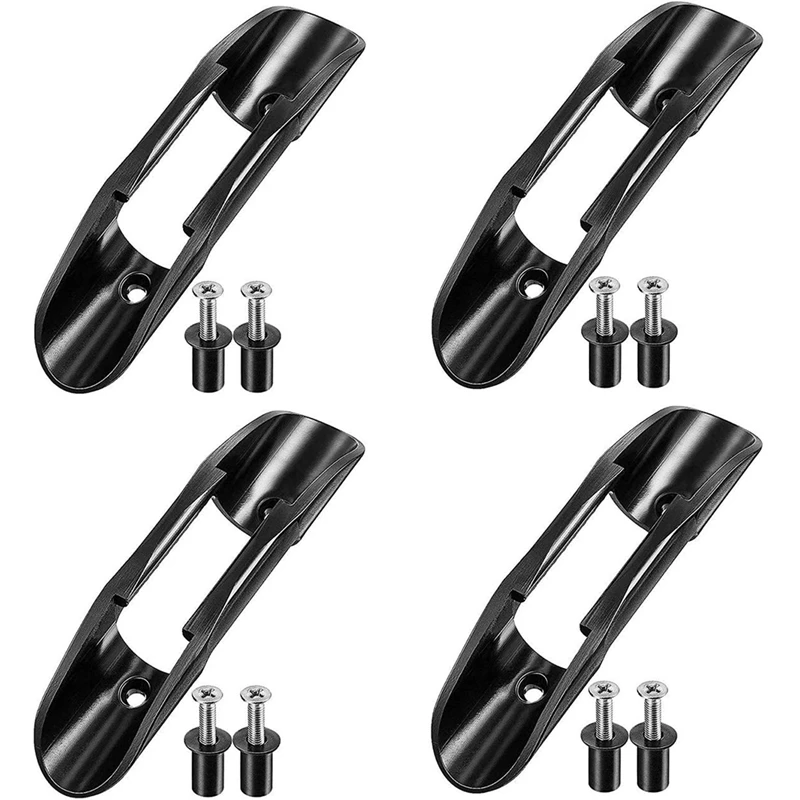 

4 PCS Kayak Paddle Clip Paddle Board Holder Keeper Canoe Boat Deck Mount Fishing Kayak Accessories With Screws
