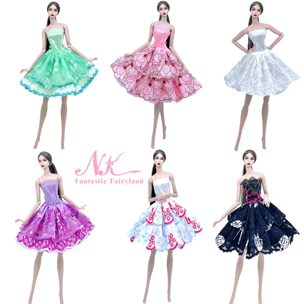 

Variety Of Fashionable And Elegant Dresses Beautiful Princess Evening Dresses Holiday Parties For Barbie Doll Accessories 280 JJ