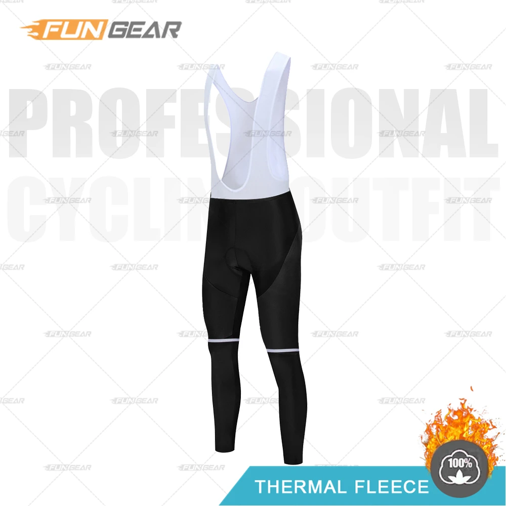 Bib Pants GALLOP. Y Профессиональный командный комплект из Джерси, зимняя одежда для велоспорта, Мужская Униформа с длинным рукавом, комбинезон, комплект, теплая флисовая одежда, сохраняющая тепло - Цвет: Bib Pants