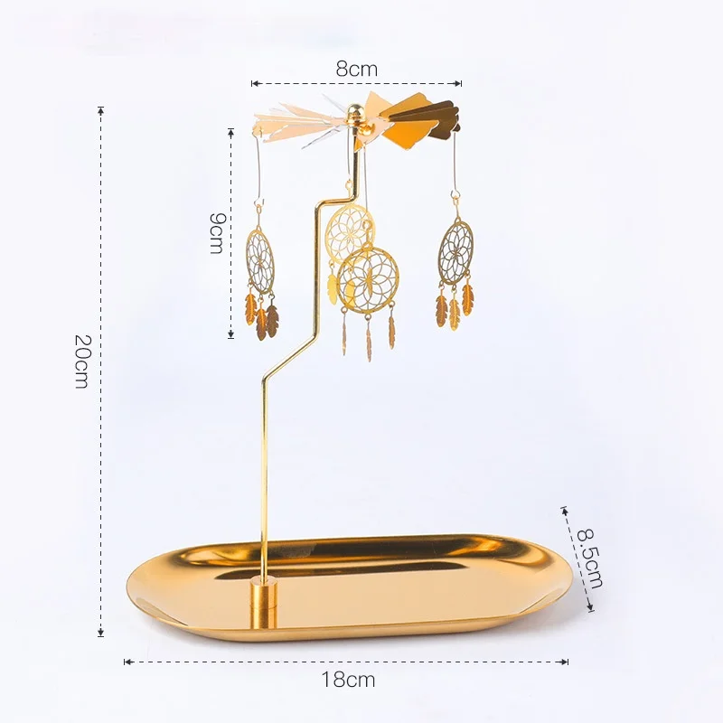 

Desktop tray rotating candle holder scented candle romantic creative decoration birthday wedding gift