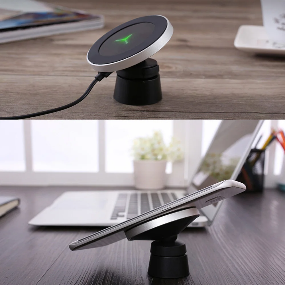 QI Быстрая зарядка беспроводное автомобильное зарядное устройство Магнитная