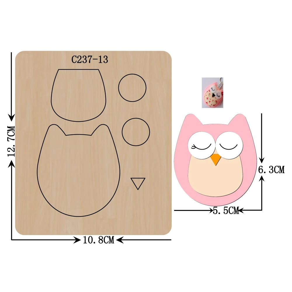 

New Owl Wooden die Scrapbooking C237-13 Cutting Dies Multiple sizes