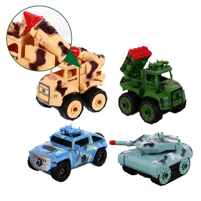 

4 Pcs Children Take Apart Car Toy DIY Car Model Toy Kids Early Education Toy