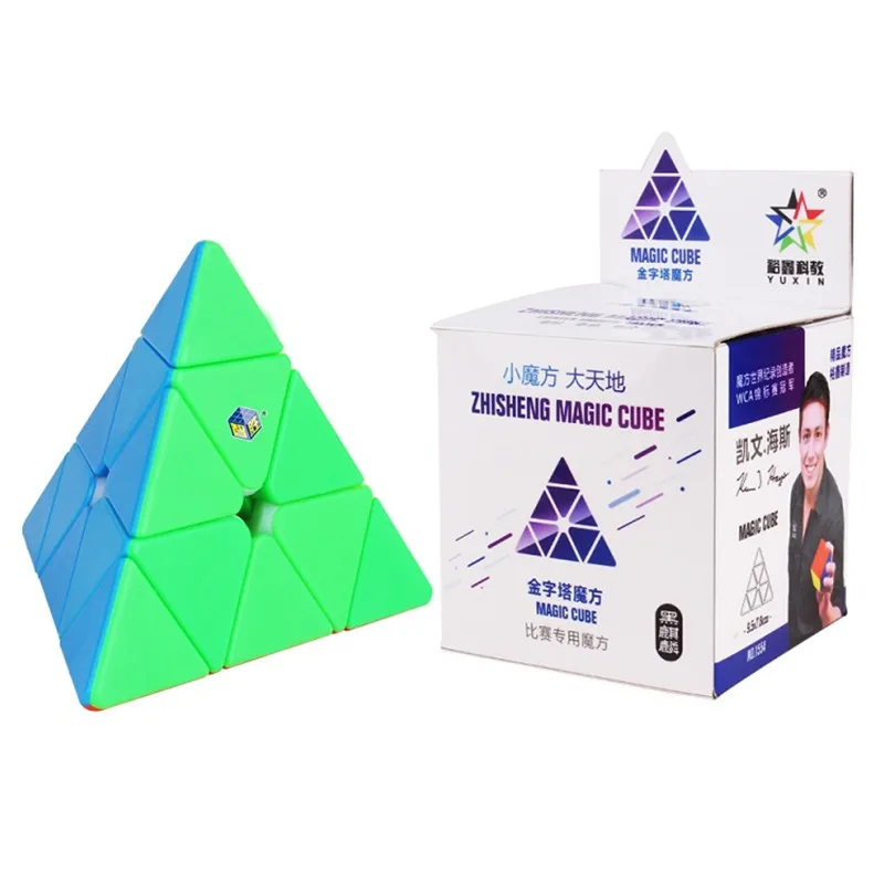 Yuxin Qiyi 3x3x3 кубик рубика Пирамида Магический Куб Профессиональная головоломка