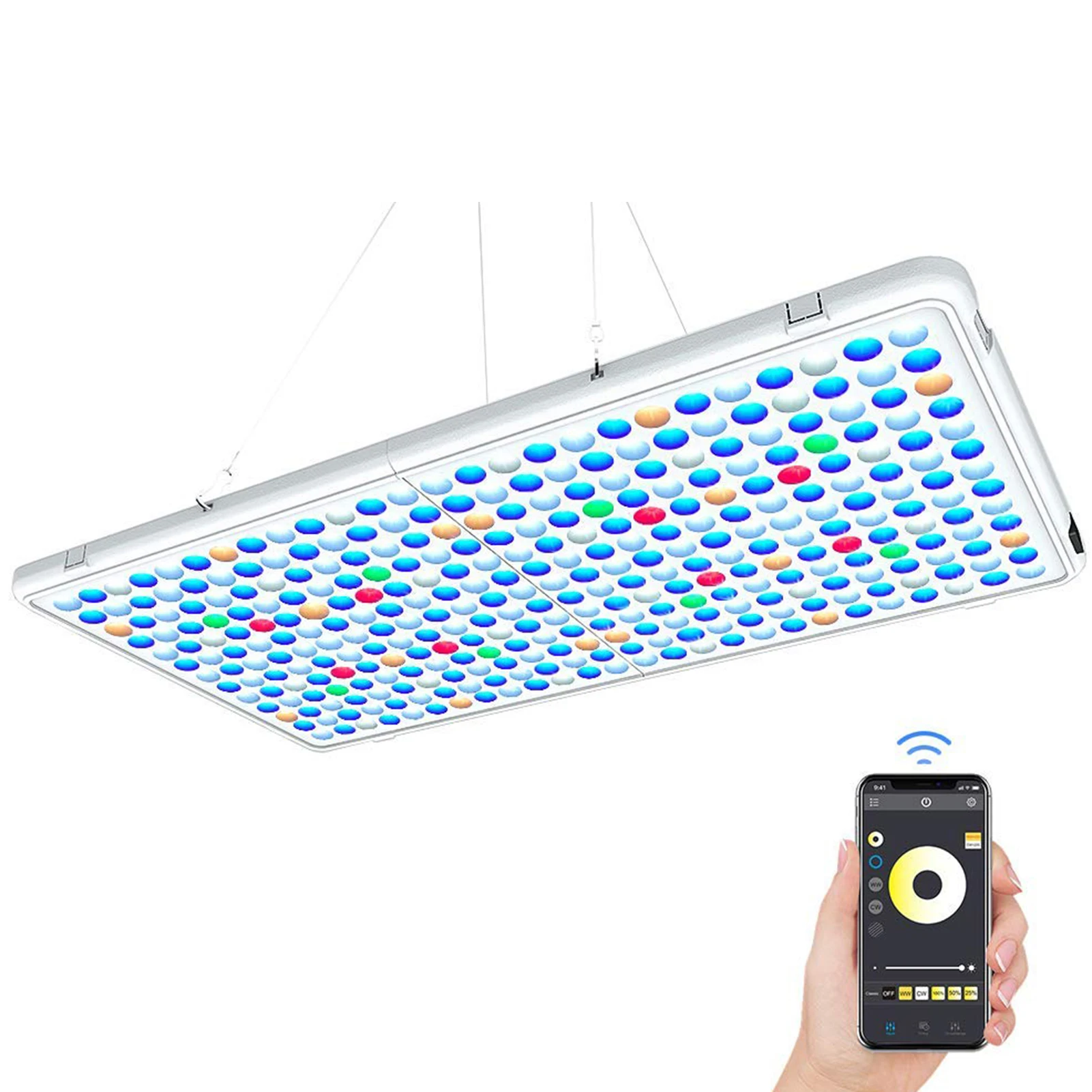 저렴한 LED 수족관 조명 전체 스펙트럼 밝기 조절 조명 램프, 물고기 탱크 담수 및 바닷물 P7Ding