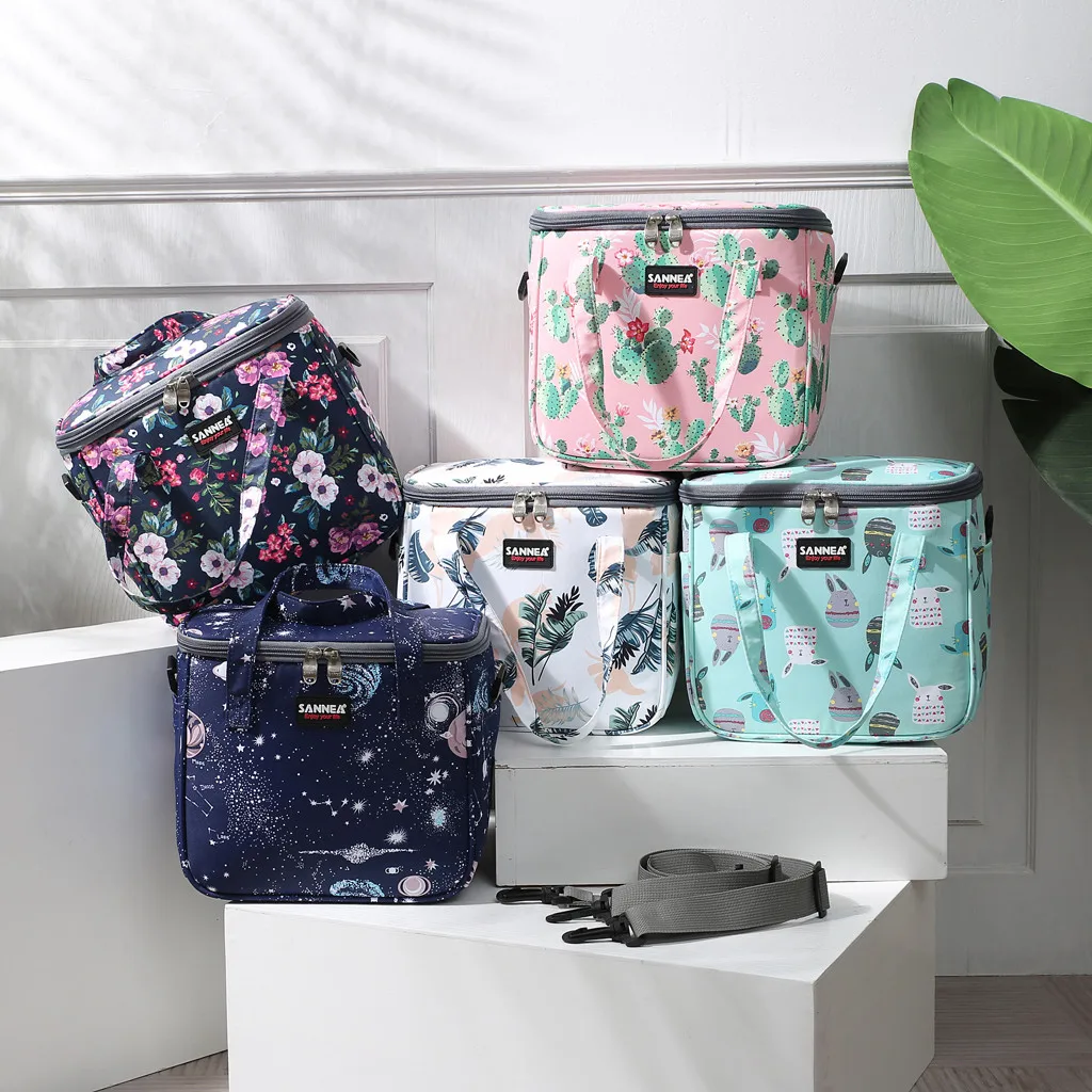 1 шт. Женская термоизолированная сумка для ланча походная холодильник ланчбокса