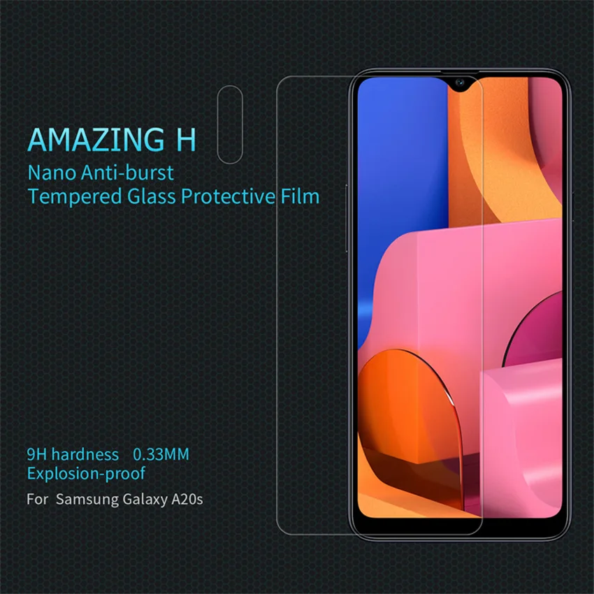 Для Samsung Galaxy A20S закаленное стекло NILLKIN Amazing H Защита экрана для A20S|Защитные стёкла и