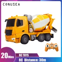 rc truck engineering vehicle model controlled electric car controlled remote control mixer truck children toy boy 8 years gift