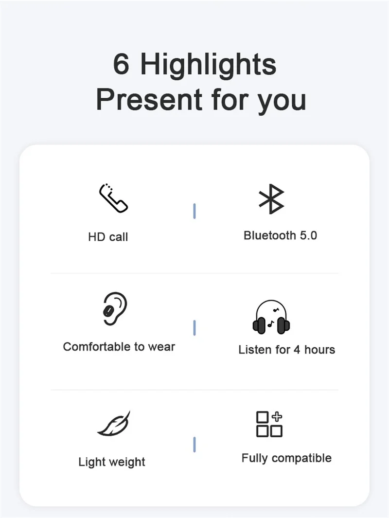 Bluetooth гарнитура, игровая гарнитура, беспроводные наушники, bluetooth наушники, наушники, fone de ouvido TWS Светодиодный дисплей питания