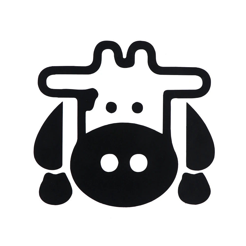 Настенная Наклейка из ПВХ для снятия черной коровьей комнаты спальни