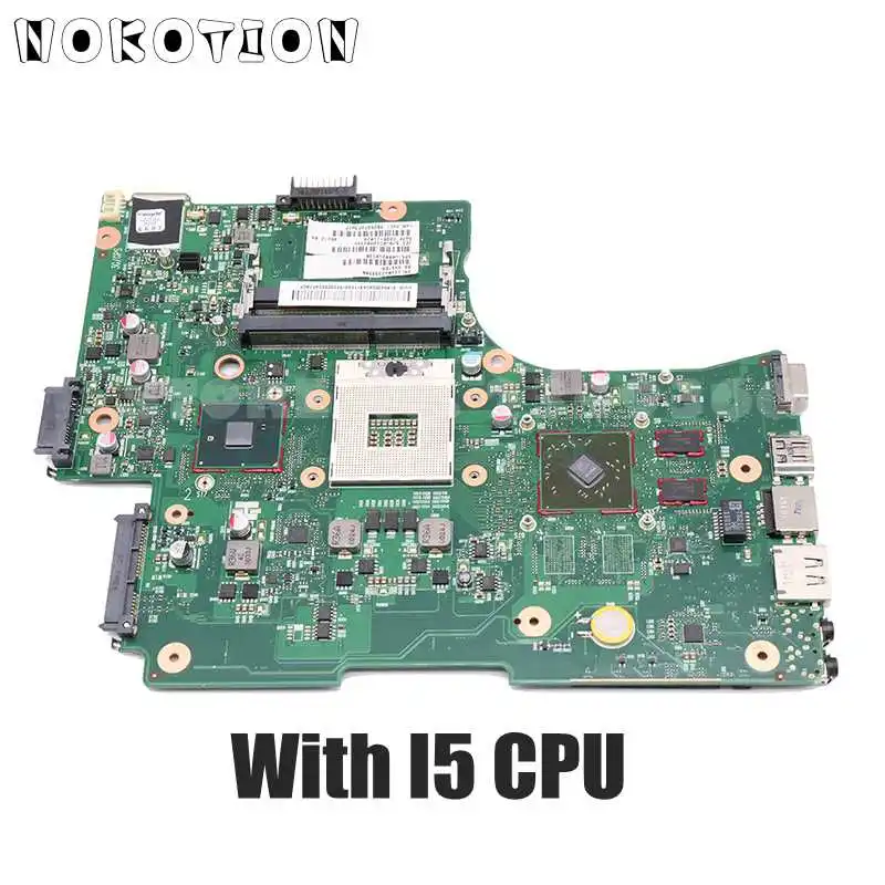 

Материнская плата NOKOTION для ноутбука Toshiba Satellite L650 L655 HM55 DDR3 с процессором I5 512 Мб GPU V000218030 V000218130 V000218140
