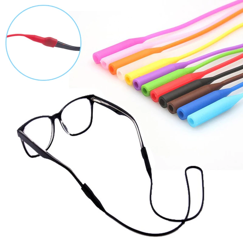 

56cm Silicone Glasses Chain Strap Cable Holder Neck Lanyard for Reading Glasses Keeper JL