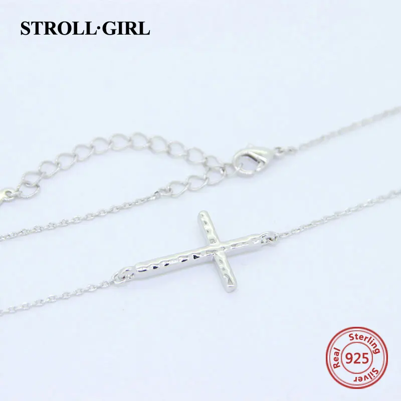 

Cross Beating effect Pendant Chains 925 Sterling Silver Handmade Chains Necklaces For Women 2021 Fine Jewelry Valentine's Gift