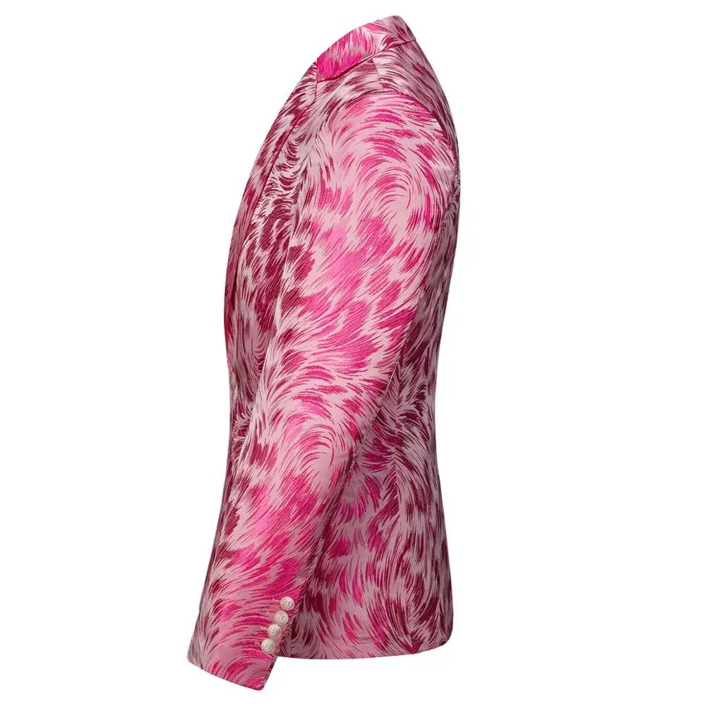 Мужской блейзер с вышивкой yunклос однобортный пиджак для свадьбы и вечерние