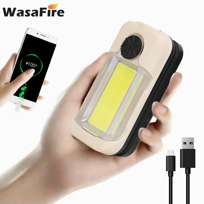 

Портативный Рабочий фонарик XPG + COB со встроенным аккумулятором и USB-зарядкой