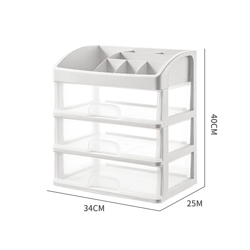 

Comestic Storage Box Makeup Organizer Brush Storage Box Jewelry Case Sundries Holder 2 or 3 Layer Plastic Jewelry Organizer