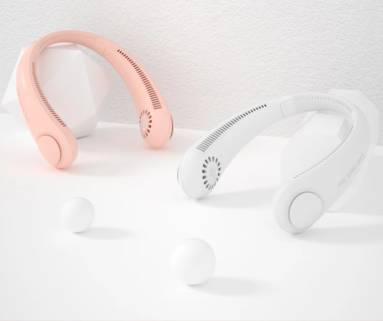 

Mini Neck Fan Portable Bladeless USB Rechargeable Mute Sports Fans for Outdoor Air Cooler Cooling Wearable Neckband Fans