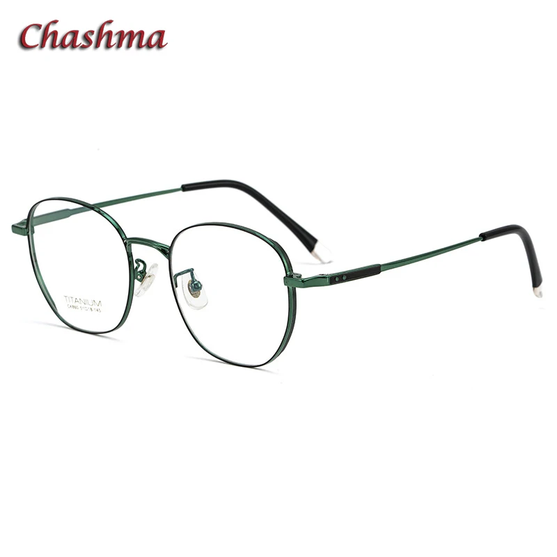 

Chashma Men Titanium Glasses Frame Fashion Vintage Women Light Eye Myopia Prescription Reading Eyeglasses