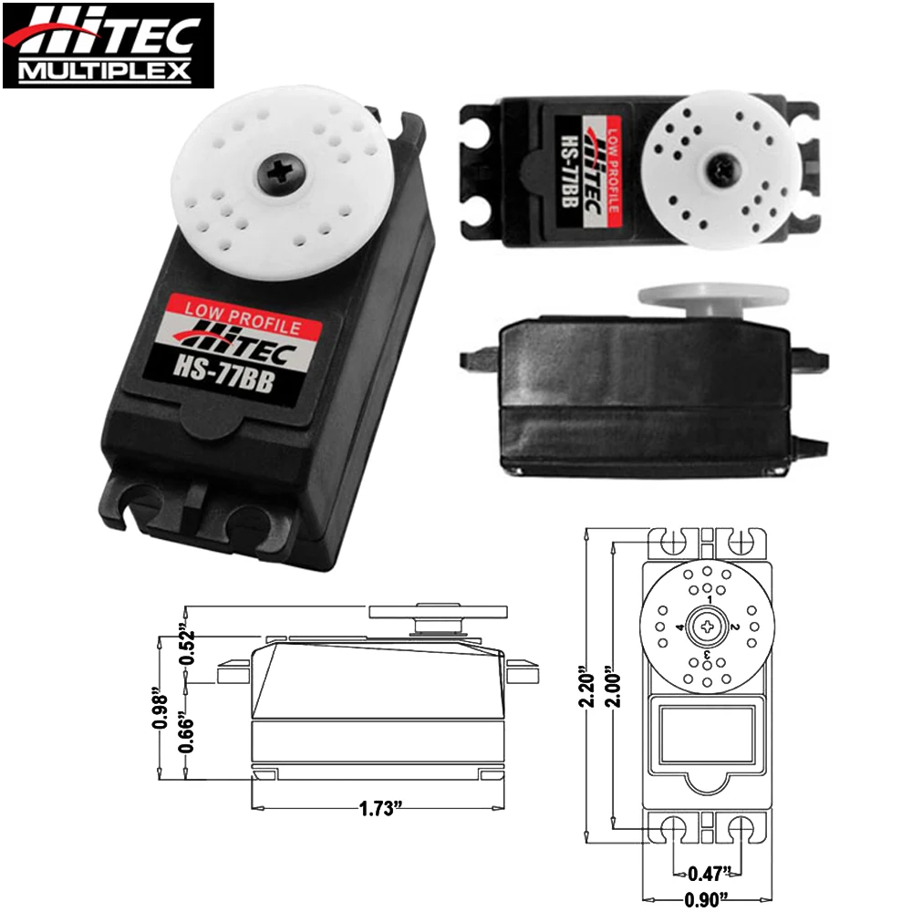 Hitec HS-77BB HS77BB плоский тип аналоговый рулевой механизм BB сервопривод для
