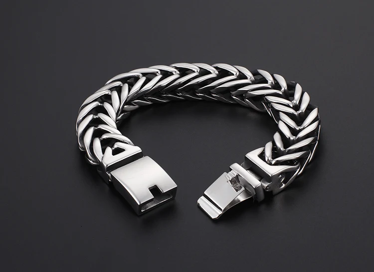 TrustyLan Pulseira Masculina, нержавеющая сталь, 17 мм, широкий браслет, мужские ювелирные изделия, v-образная форма, мужские браслеты,, Прямая поставка, подарок для Него