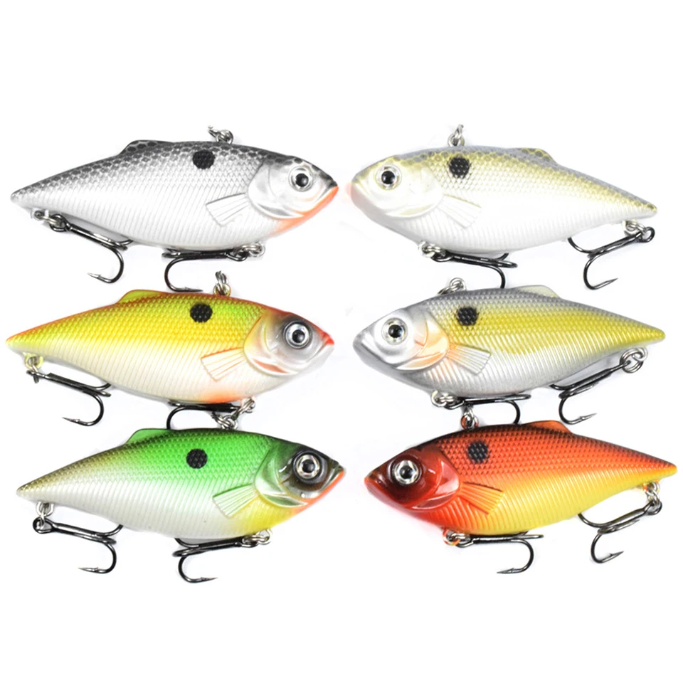 

Vibration Fish Bait Submerged Vib Fish Lure Sink 1PCS 60MM 8G Sea River Fishing Tools Lifelike Hard Fish Lure