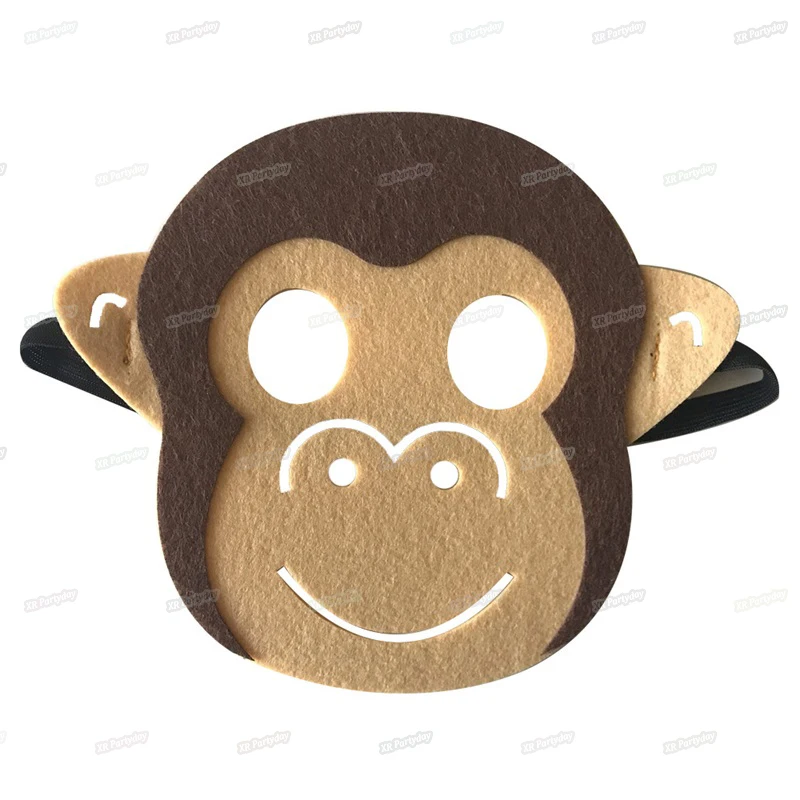 Детские маски в виде животных джунглей Вечерние Маски маскарадные для глаз