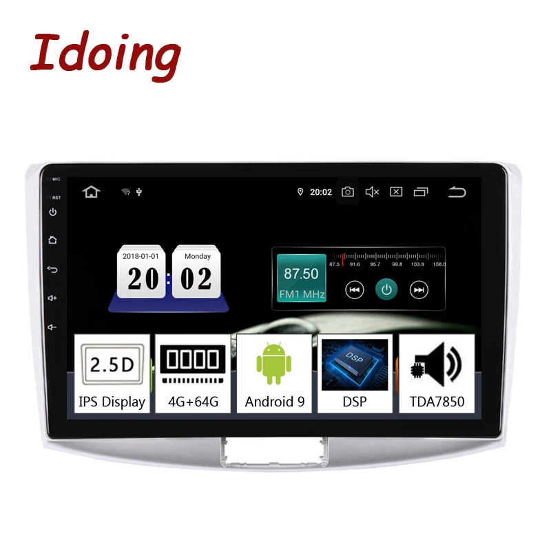 Idoing 10," Автомобильный Android9.0 Радио мультимедийный плеер для Volkswagen passat 7 B7 2010- PX5 OctaCore 4G+ 64G gps навигация 2.5D