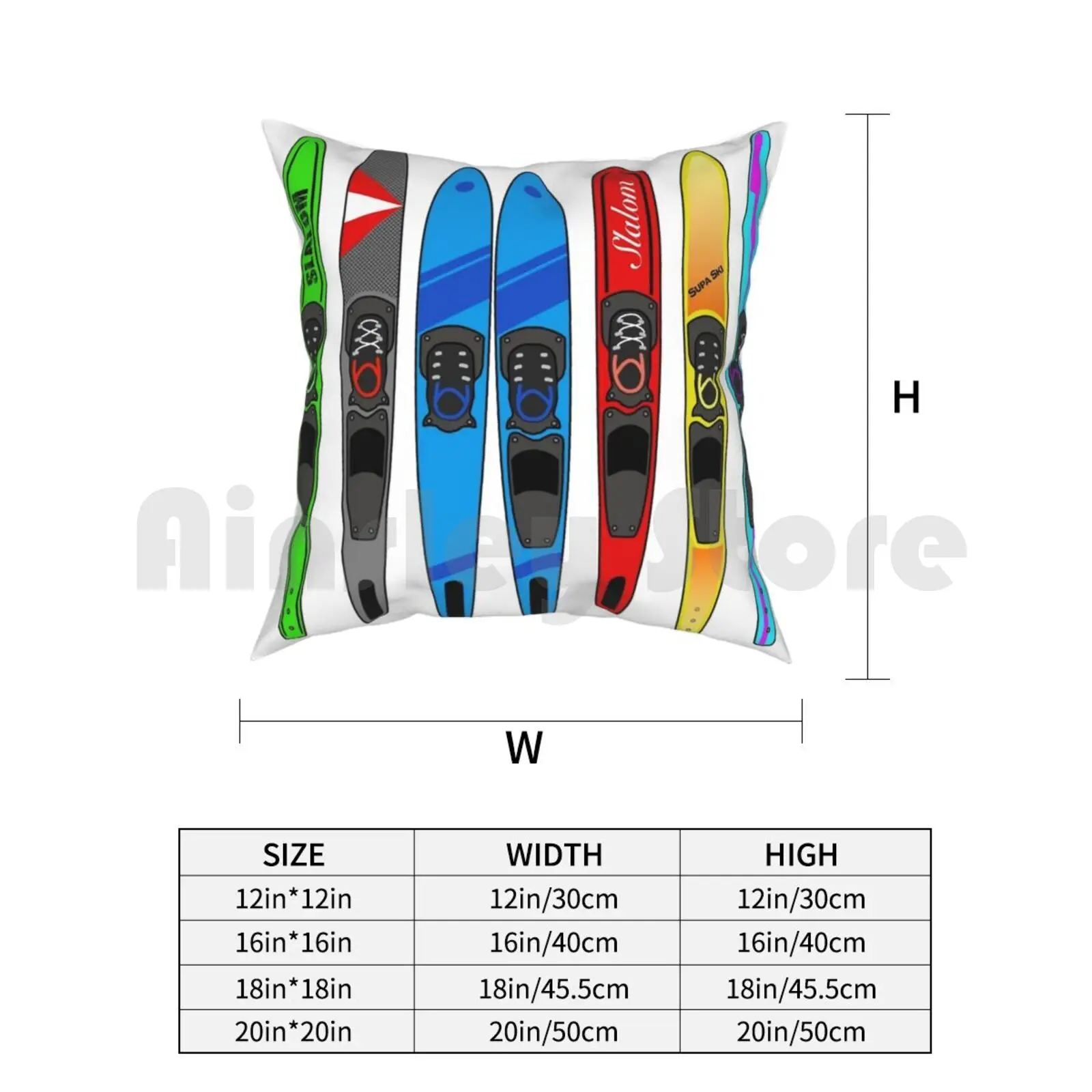 Стеллаж для водных лыж подушка с рисунком чехол домашняя мягкая диванная водные