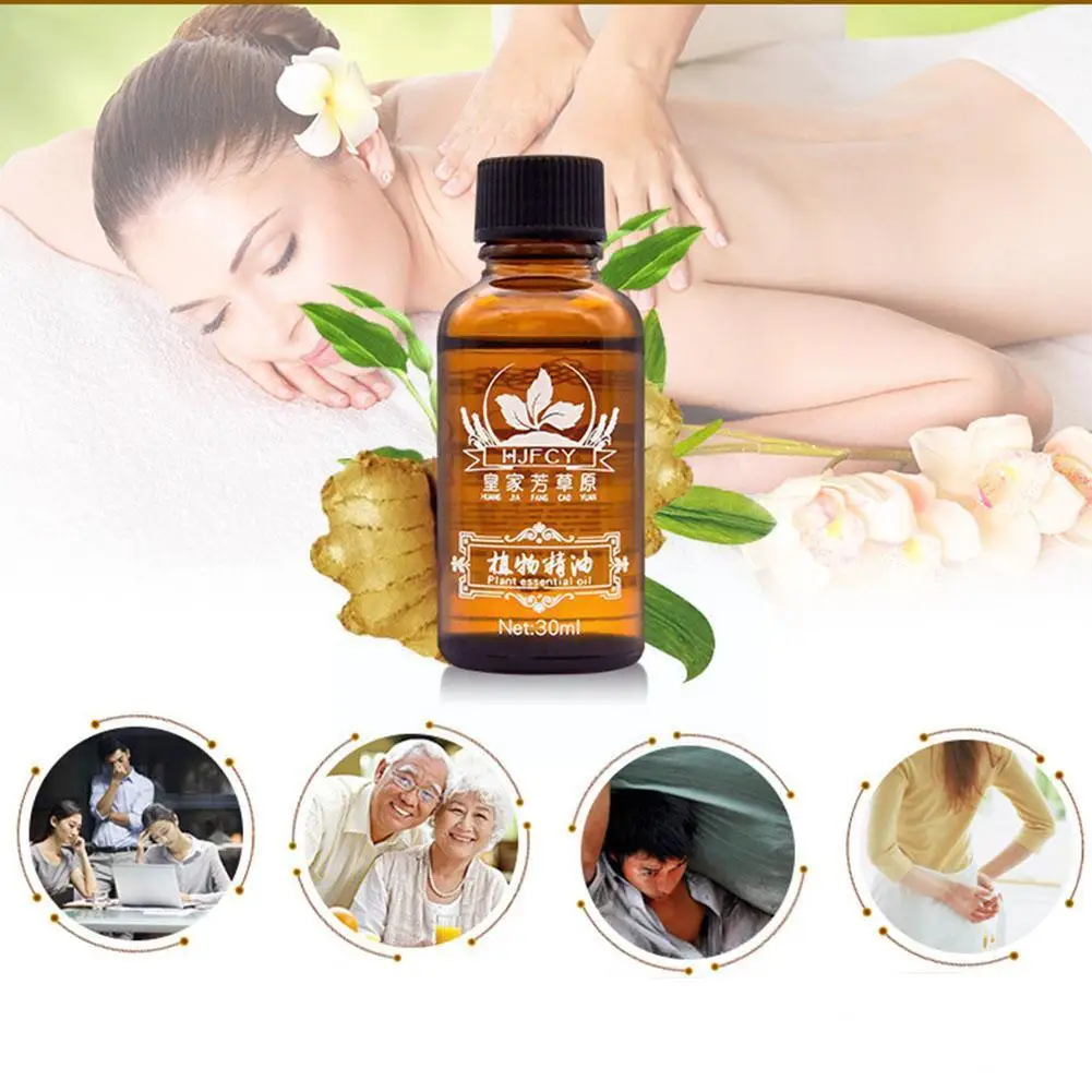 Натуральное фитотерапевтическое имбирное эфирное масло для массажа тела чистое