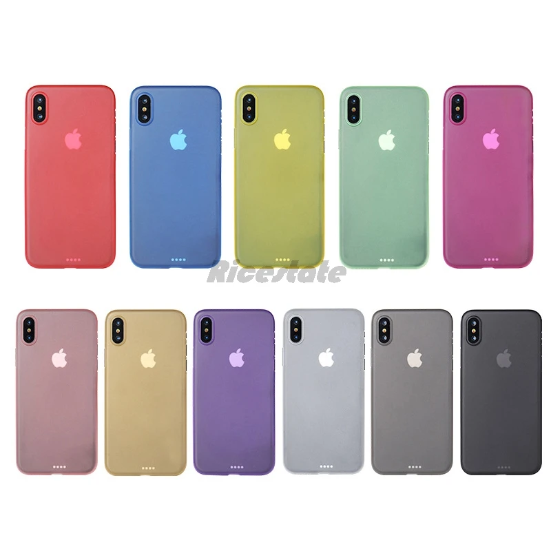 Чехол для iphone X XR XS MAX 6 7 8 Plus 11Pro 11 Pro Max 0 3 мм матовый ультратонкий | Мобильные
