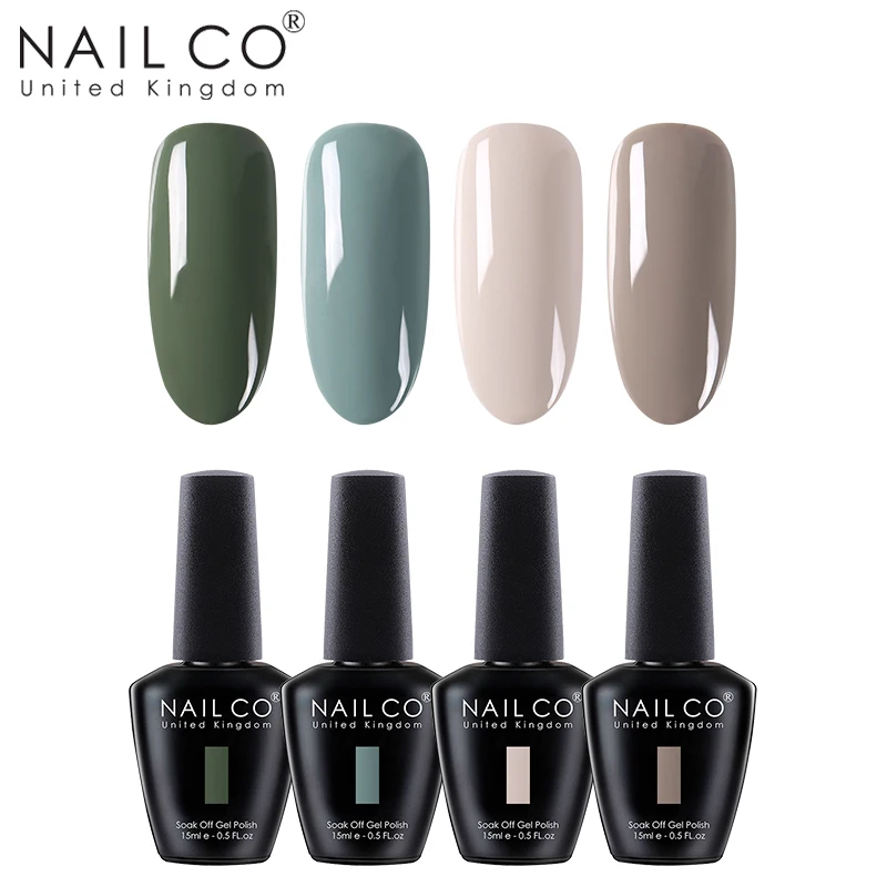 ZH15 NAILCO 4 шт. 15 мл Гель-лак для ногтей гибридный УФ-лак светодиодный замочить краска собственного приготовления гель УФ-гель Полупостоянный праймер Эмаль Гель - Цвет: ZH15