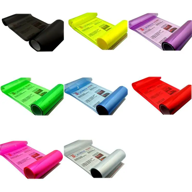 2019 автомобильный головной светильник пленка прозрачный хамелеон меняющий