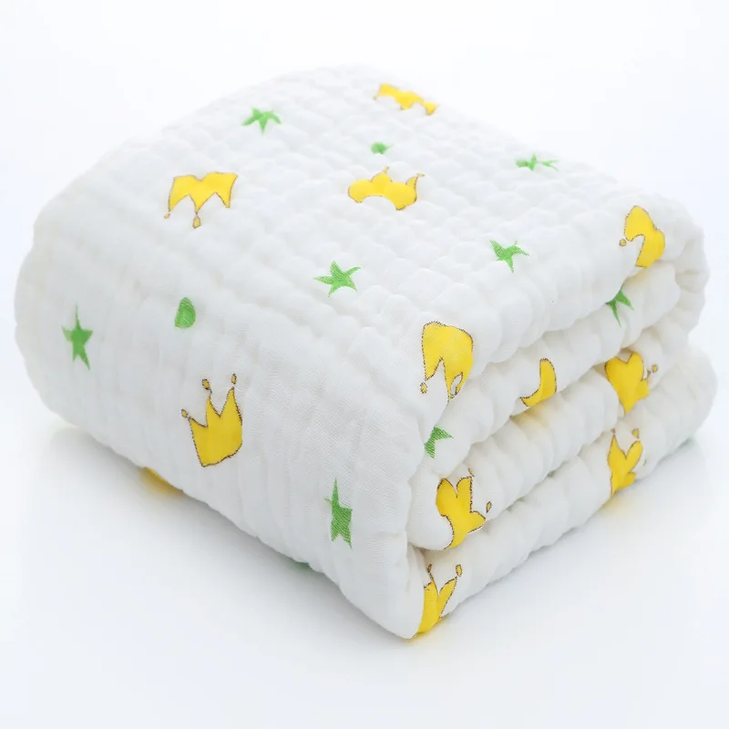 

Baby Bath Towel Muslin Cloth Kids Bathrobe Child Blanket Wrap for Newborn Infant Toddler Boys Girls Gauze Cotton 105*105cm