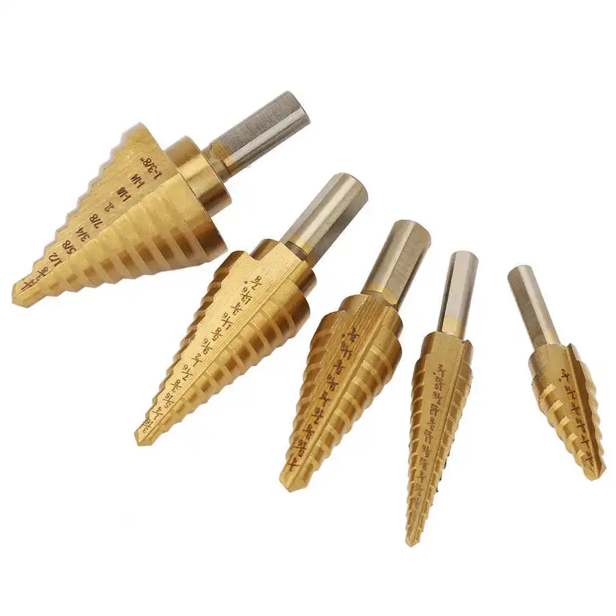 Ступенчатое сверло 6 шт. ступенчатое из быстрорежущей стали конусное