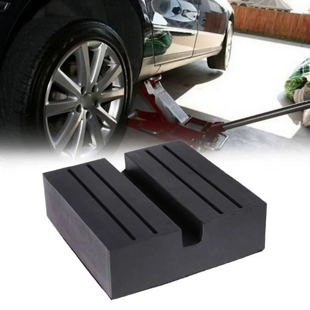 

Rubber Floor Jack Square Jack Pad Universal Adapter Black Jacking Beam
