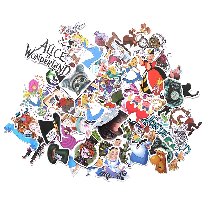L3106 60pcs/set Cartoon DIY Sticker Waterproof For Laptop Phone Moto Skateboard Luggage Guitar Fitting Sticker Graffiti Decals