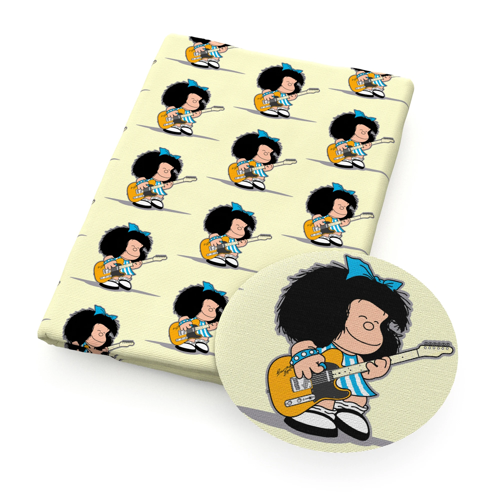 Девочка мультфильмы полиэстер хлопок Материал Mafalda ткань Пэчворк Ткань Дети