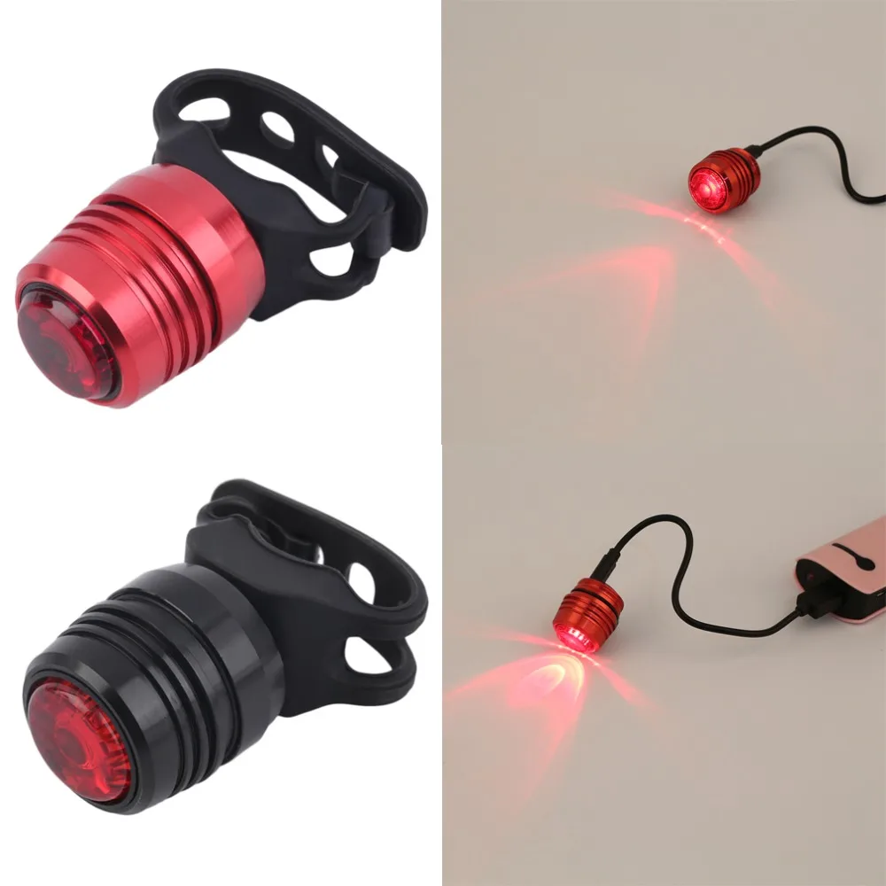 

1 Set USB Rechargeable 3-Mode Bike Bicycle Tail Rear Warning Red Light Lamp With USB Cable Newest