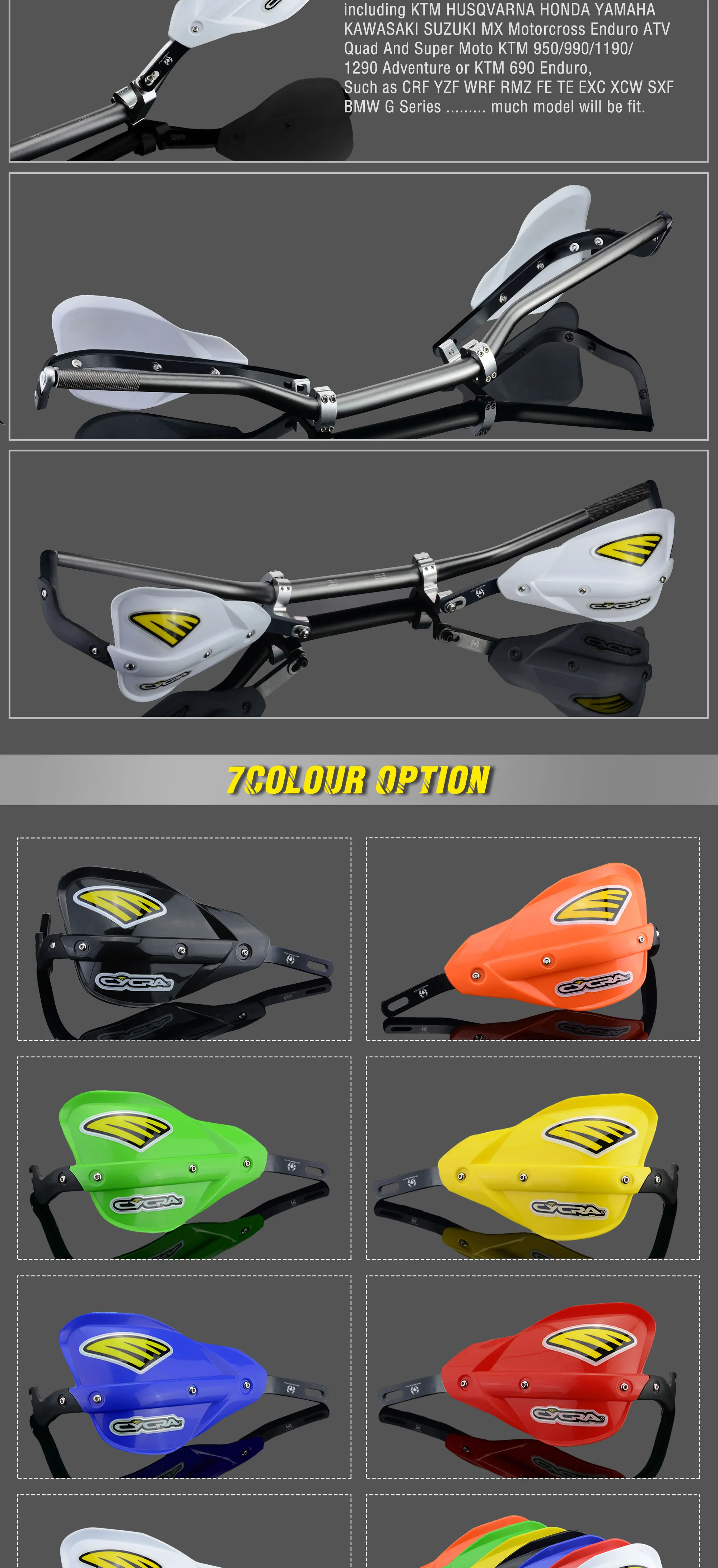 Powerzone Probend рукавицы для Honda KTM ADV EXC EnduroHusqvarna TE CRF WRF DRZ KLX Мотоцикл Байк ATV руль